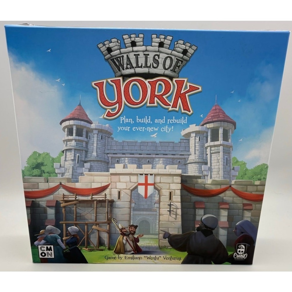 Walls‎ of York Board Game 2019 Cranio Creations Unpunched Never Played Complete